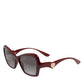 Dolce & Gabbana DG6153 Bordeaux Cat Eye Ladies Shades Eyewear Sunglasses