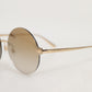 Dolce & Gabbana DG2228 Gold Plated Round Lenses Shades Eyewear Sunglasses