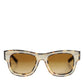 Dolce & Gabbana DG4379F White Tortoiseshell Gradient Acetate Shades Sunglasses