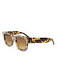 Dolce & Gabbana DG4379F White Tortoiseshell Gradient Acetate Shades Sunglasses