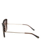 Dolce & Gabbana DG6131 Plissé Brown Butterfly Square Shades Sunglasses