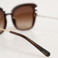 Dolce & Gabbana DG6131 Plissé Brown Butterfly Square Shades Sunglasses