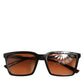 Dolce & Gabbana DG6151 Brown Unisex Square Lens Shades Eyewear Sunglasses