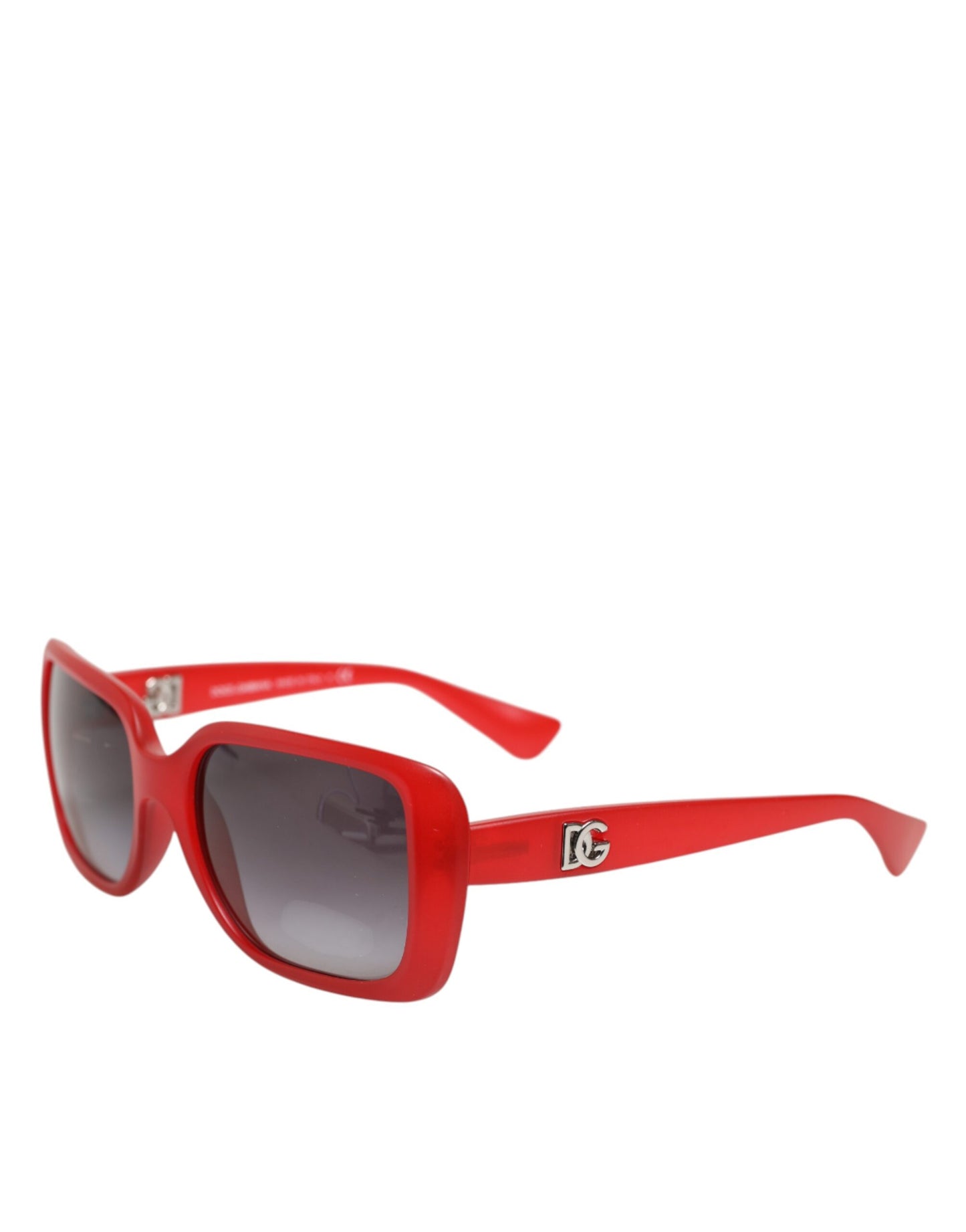 Dolce & Gabbana DG6093 Red Rectangular Grey Graduated Lenses Sunglasses