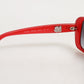 Dolce & Gabbana DG6093 Red Rectangular Grey Graduated Lenses Sunglasses