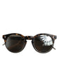 Dolce & Gabbana DG4334B Brown Tortoiseshell Round Frame Shades Sunglasses