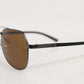 Dolce & Gabbana Black Steel Frame Basalto Collection Shades Sunglasses