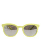 Dolce & Gabbana DG4324 Yellow Framed Mirrored Lenses Eyewear Sunglasses
