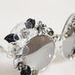 Dolce & Gabbana Transparent DG4292 Round Crystal Flowers Sunglasses