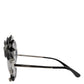 Dolce & Gabbana Transparent DG4292 Round Crystal Flowers Sunglasses