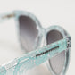 Dolce & Gabbana DG4190 Blue Lace Acetate Rectangle Shades Sunglasses