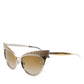 Dolce & Gabbana DG2178 Gold Metal Cat Eye Gradient Eyewear Sunglasses