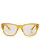 Dolce & Gabbana Yellow Acetate Eccentric Sartorial Sunglasses