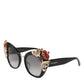 Dolce & Gabbana DG4319F Red Sacred Heart Crystal Butterfly Sunglasses