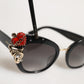Dolce & Gabbana DG4319F Red Sacred Heart Crystal Butterfly Sunglasses