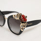 Dolce & Gabbana DG4319F Red Sacred Heart Crystal Butterfly Sunglasses