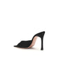 Amina Muaddi Black Calf Leather Bos Taurus High Heel Pumps