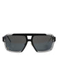 Dolce & Gabbana Black Metal Pilot Frame Shades Eyewear Sunglasses