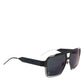 Dolce & Gabbana Black Metal Pilot Frame Shades Eyewear Sunglasses