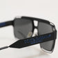 Dolce & Gabbana Black Metal Pilot Frame Shades Eyewear Sunglasses