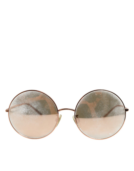 Dolce & Gabbana DG2215K Gold Metal Round Shades Eyewear Sunglasses