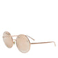 Dolce & Gabbana DG2215K Gold Metal Round Shades Eyewear Sunglasses