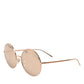 Dolce & Gabbana DG2215K Gold Metal Round Shades Eyewear Sunglasses