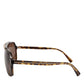 Dolce & Gabbana Dark Brown Tortoise Shell Pilot Frame Sunglasses