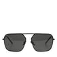 Dolce & Gabbana Black Metal Frame Square Lenses Shades Eyewear Sunglasses