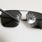 Dolce & Gabbana Black Metal Frame Square Lenses Shades Eyewear Sunglasses