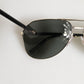 Dolce & Gabbana DG2106K Black Gold Plated Polarized MetalFrame Sunglasses