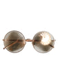 Dolce & Gabbana Rose Gold Plated Round Lenses Shades Eyewear Sunglasses