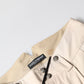 Dolce & Gabbana Beige Cotton Tapered Cargo Men Trouser Pants