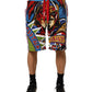 Dolce & Gabbana Multicolor Captain Sicily Men Bermuda Shorts Mens Shorts