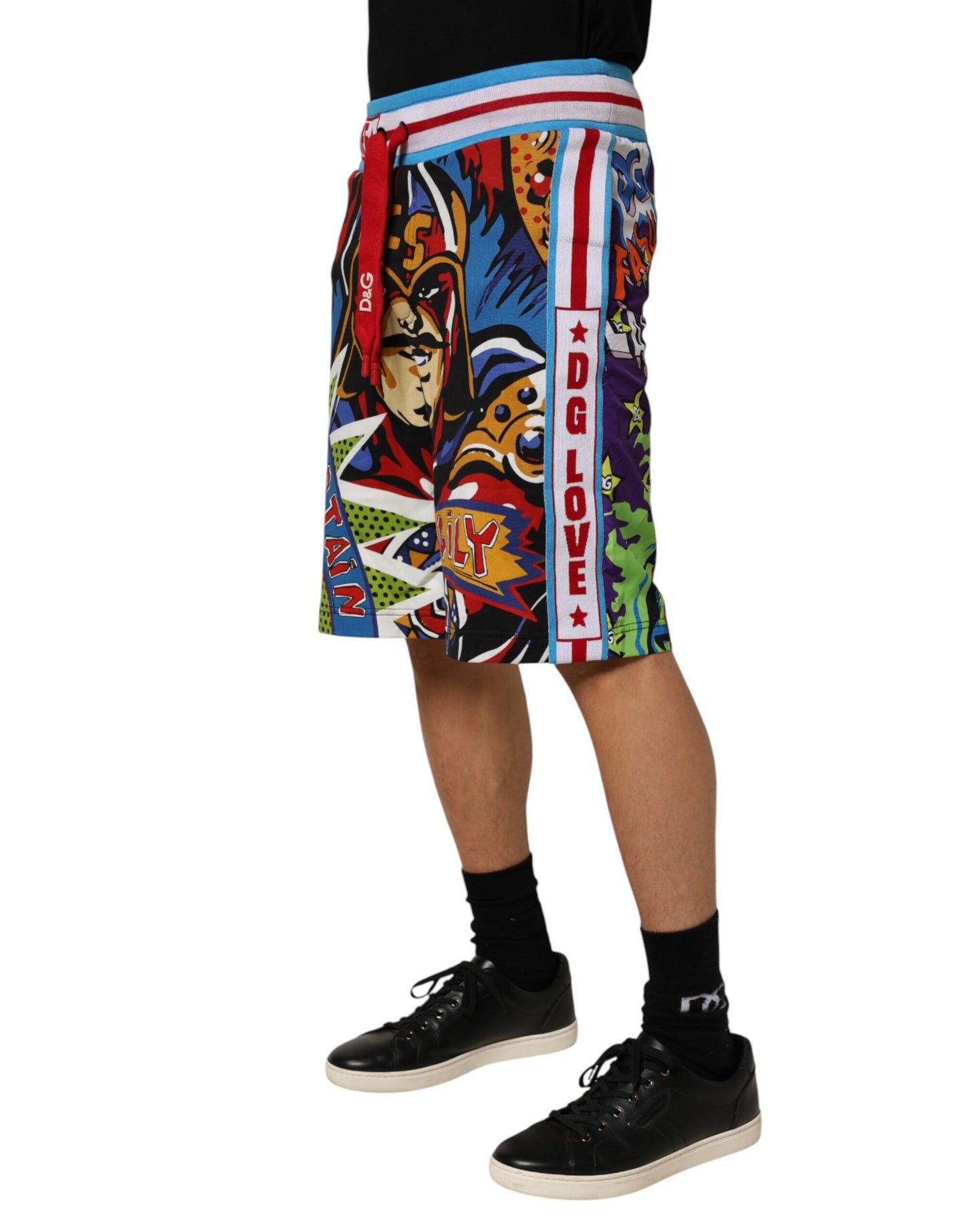 Dolce & Gabbana Multicolor Captain Sicily Men Bermuda Shorts Mens Shorts