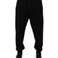 Dolce & Gabbana Black DG Logo Cotton Jogger Sweatpants Pants