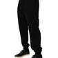 Dolce & Gabbana Black DG Logo Cotton Jogger Sweatpants Pants