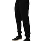 Dolce & Gabbana Black DG Logo Cotton Jogger Sweatpants Pants