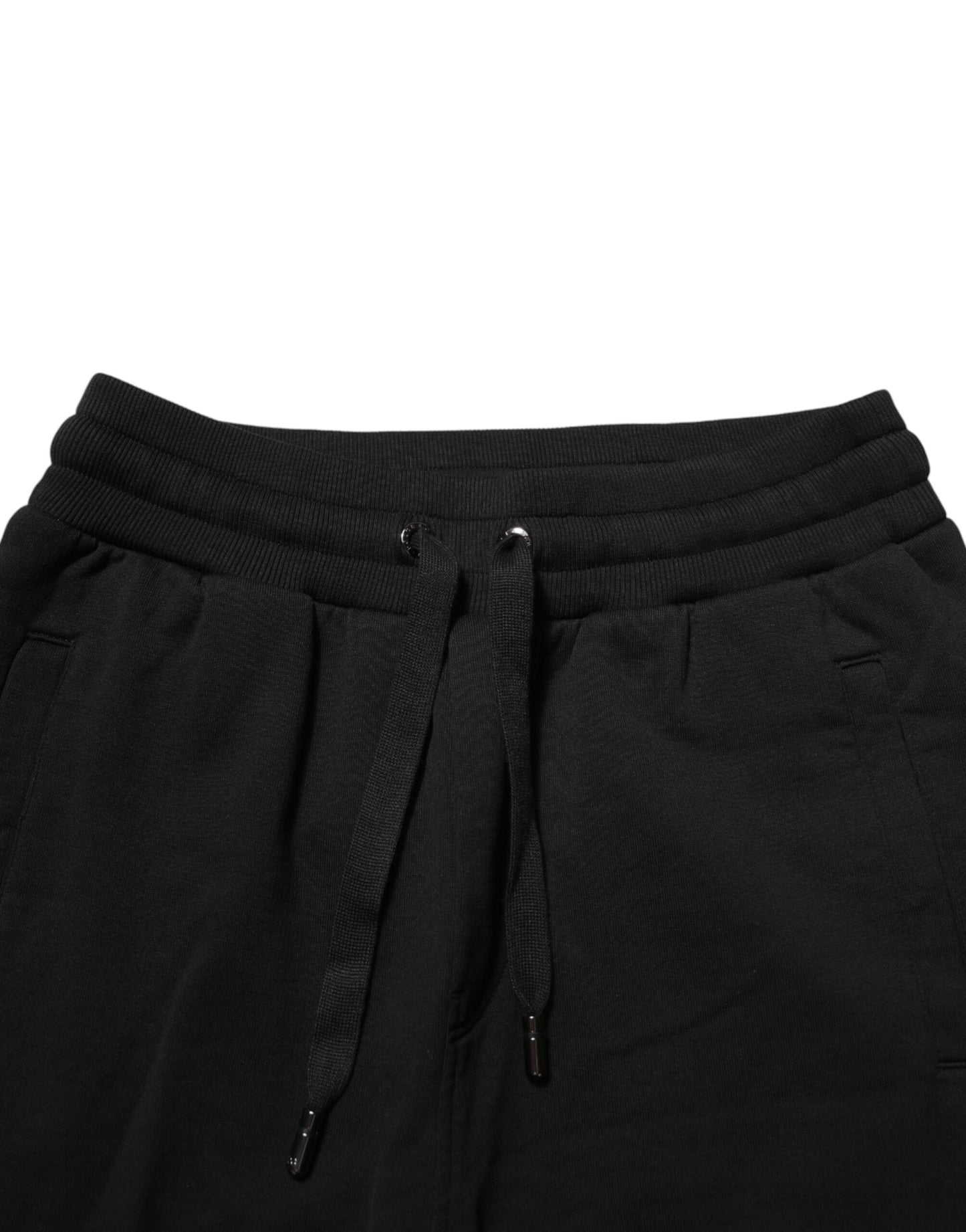 Dolce & Gabbana Black DG Logo Cotton Jogger Sweatpants Pants