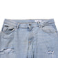 Dolce & Gabbana Blue Cotton Distressed Slim Fit Denim Jeans