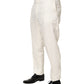 Dolce & Gabbana White Linen Formal Dress Men Trouser Pants
