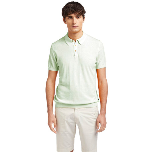 AT.P.CO Green Cotton Polo Shirt Mens T-Shirt