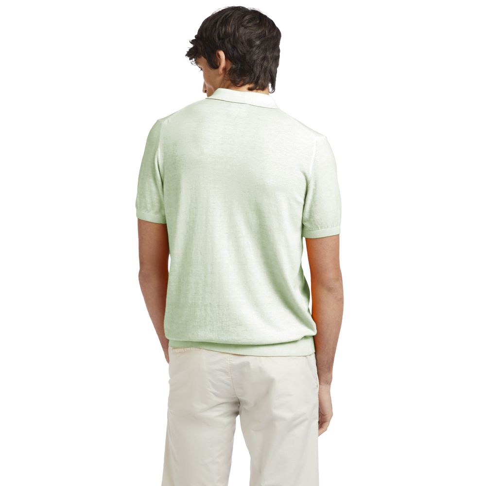 AT.P.CO Green Cotton Polo Shirt Mens T-Shirt