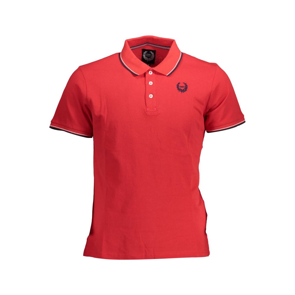 Gianmarco Venturi Red Cotton Polo Shirt Mens T-Shirt