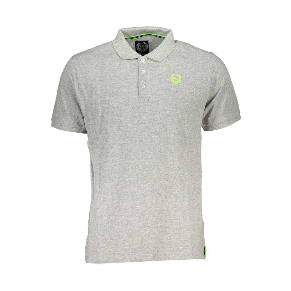 Gianmarco Venturi Gray Cotton Polo Shirt Mens T-Shirt