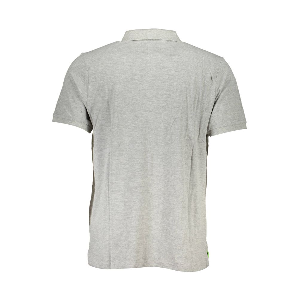 Gianmarco Venturi Gray Cotton Polo Shirt Mens T-Shirt