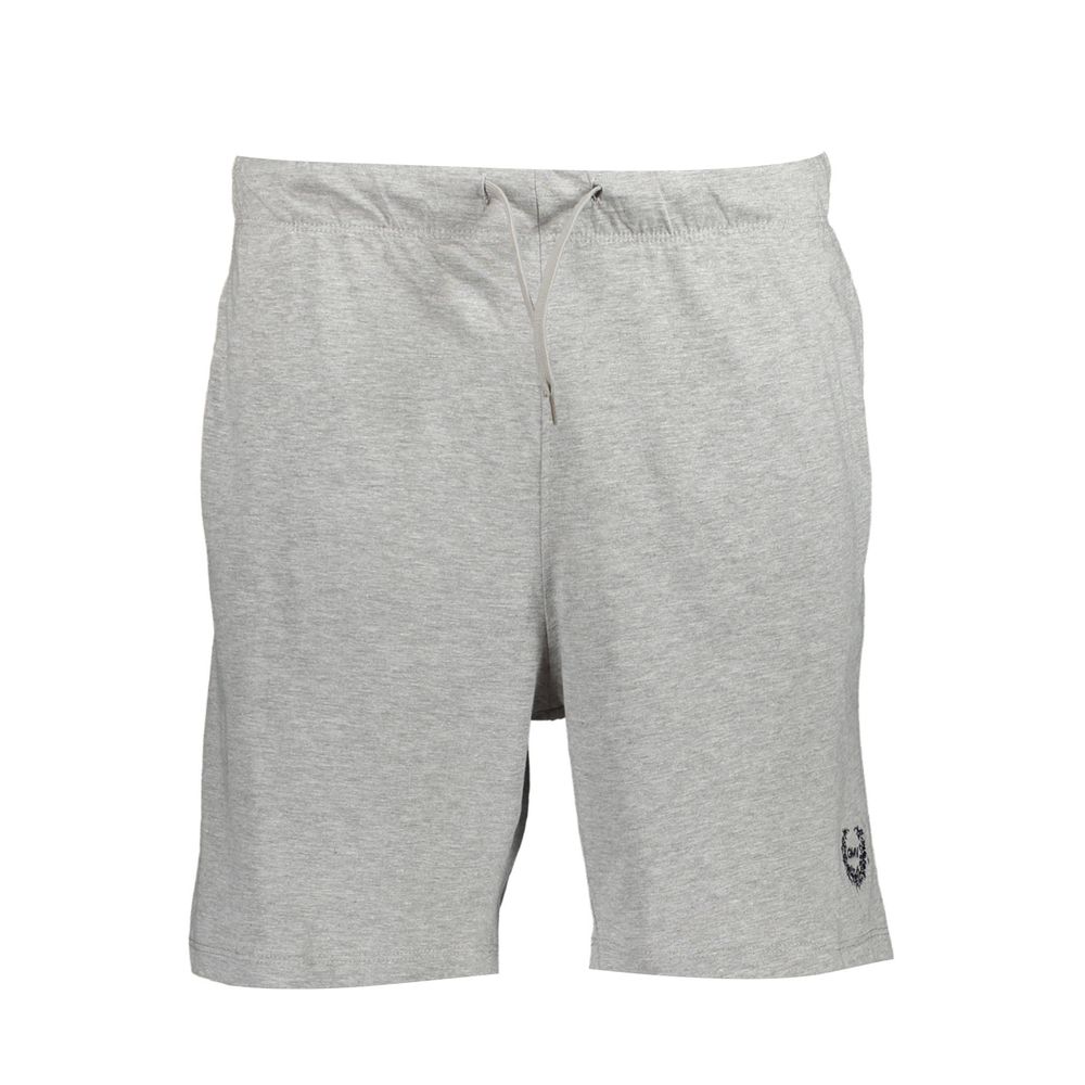 Gianmarco Venturi Grigio Cotton Men's Sweatpant Shorts Mens Shorts