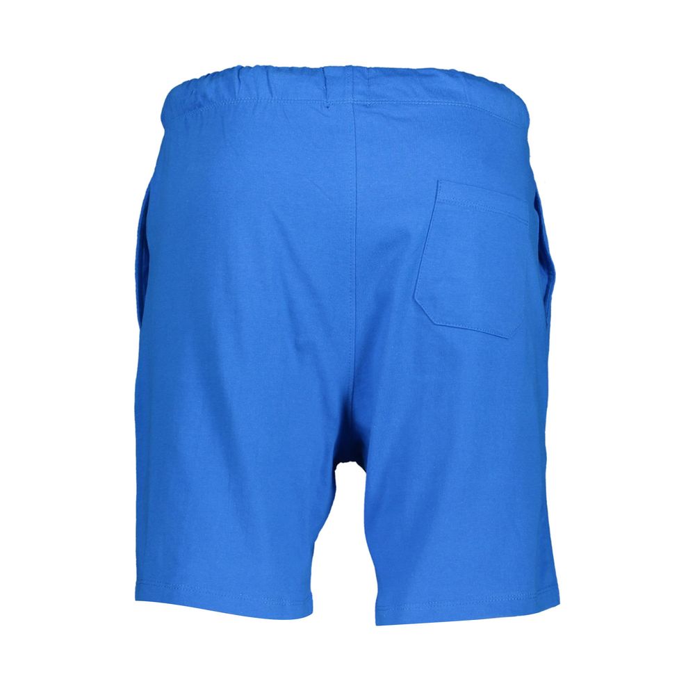 Gianmarco Venturi Blue Cotton Men's Sport Short Mens Shorts