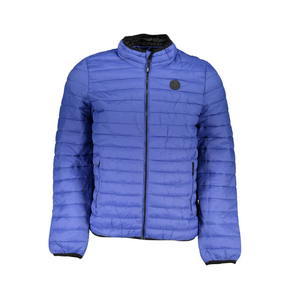 Gianmarco Venturi Blue Polyamide Jackets & Coat Mens Jacket