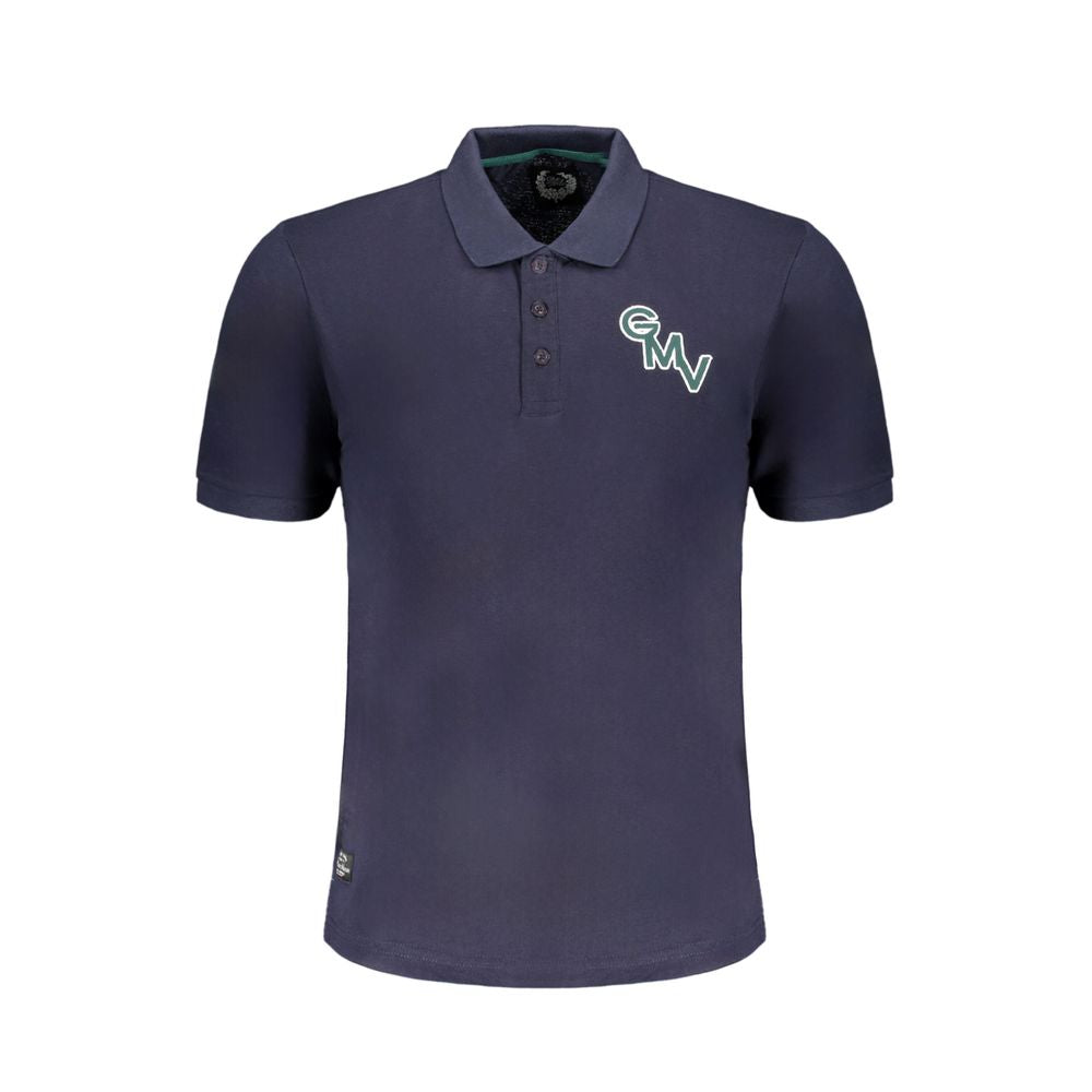 Gianmarco Venturi Blue Cotton Polo Shirt Mens T-Shirt